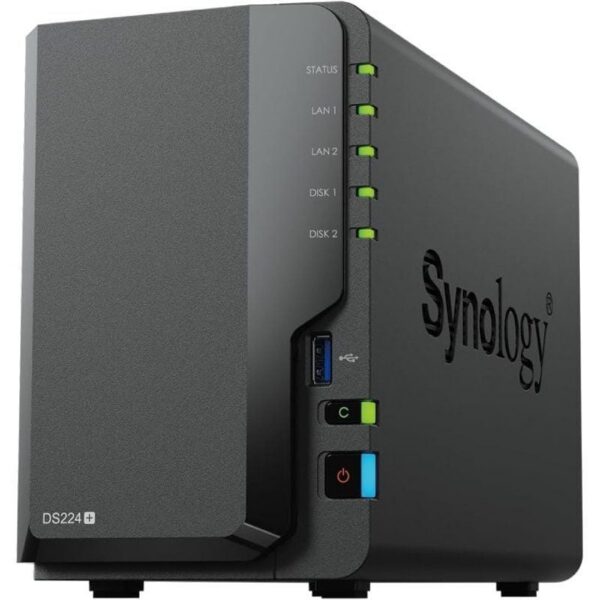 Synology DiskStation DS224+ NAS 2 Bahías - Almacenamiento en Red con 2GB DDR4