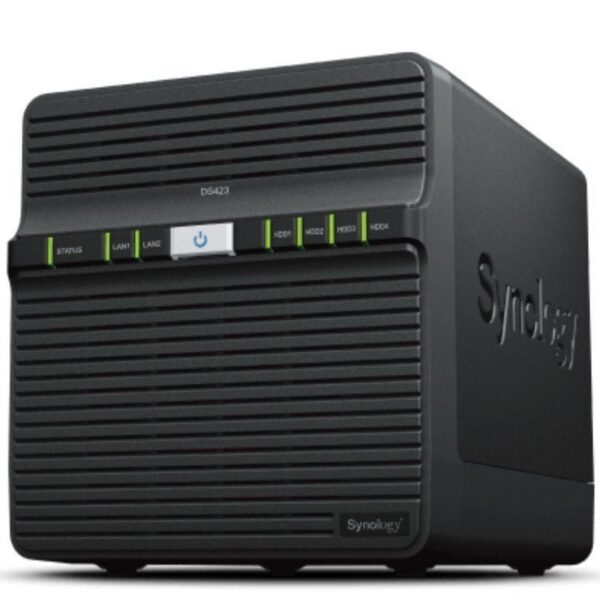 Synology DiskStation DS423 - NAS 4 Bahías con 2GB DDR4 para Almacenamiento Seguro y Colaboración