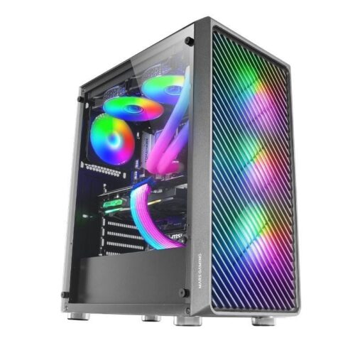 Caja Gaming Semitorre Mars Gaming MC-F - ARGB 4 Ventiladores