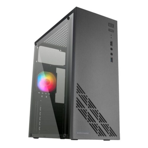 Caja Gaming Semitorre Mars MC100 - Acero Ultra-Ligero con Iluminación RGB