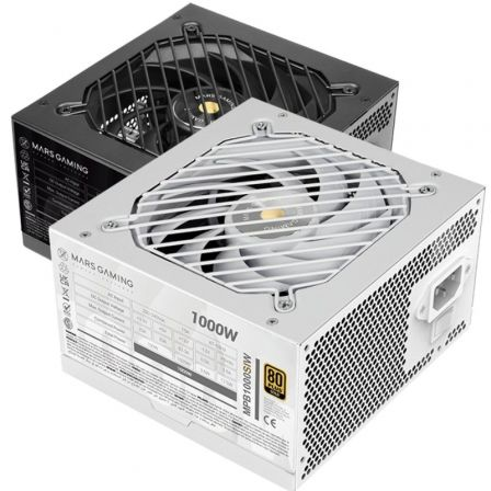 art_tac-fuente20mpb1000si20wh_1 Fuente de Alimentación Mars Gaming MPB1000SI/ 1000W/ Ventilador 14cm/ 80 Plus Gold/ Blanca