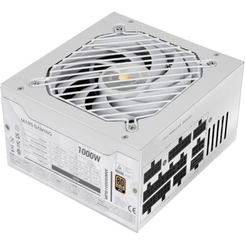 art_tac-fuente20mpb1000sim20wh_1-1 Fuente de Alimentación Mars Gaming MPB1000SIM - 1000W 80+ Gold, Ventilador 14cm, Blanca