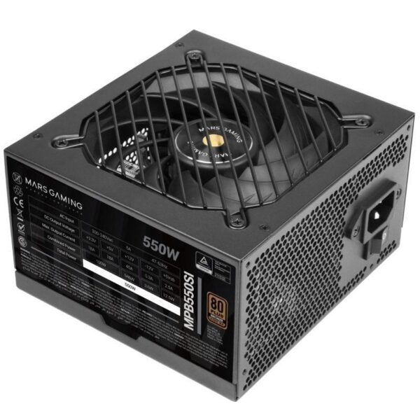 Fuente de Alimentación Mars Gaming MPB550SI 550W - 80 Plus Bronze - Ventilador 12cm