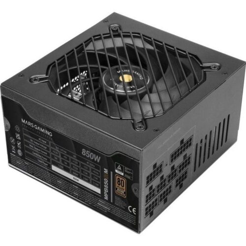 Fuente de Alimentación Modular Mars Gaming 850W 80 Plus Bronze - Silenciosa y Eficiente