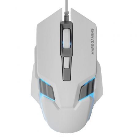 art_tac-mou20mm02420wh_1 Ratón Gaming Mars Gaming MM024/ Hasta 4000 DPI/ Blanco