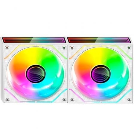 art_tac-ref20mf-3dprox2r20wh_1 Pack 2 Ventiladores Mars Gaming MF-3DPROX2R/ 12cm/ ARGB/ Blancos
