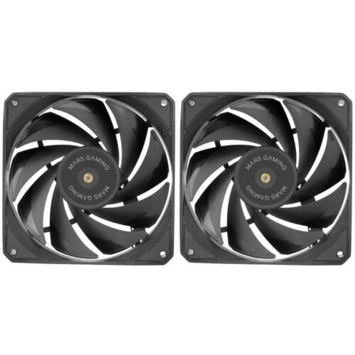 Pack 2 Ventiladores Mars Gaming MF-NCLX2 120mm - Refrigeración Silenciosa y Potente