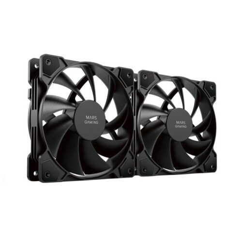 Pack 2 Ventiladores PWM 120mm Mars Gaming - Enfriamiento Silencioso y Potente