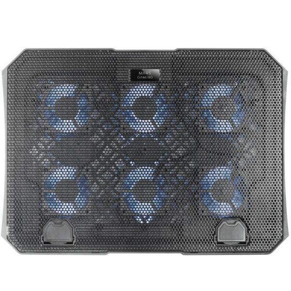 Soporte Refrigerante Mars Gaming MNBC23 - 6 Ventiladores LED para Portátiles hasta 16"