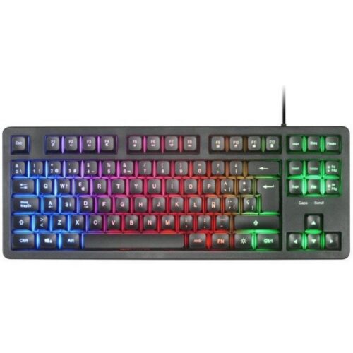 Teclado Gaming SemiMecánico Mars Gaming MK023 con Iluminación FRGB