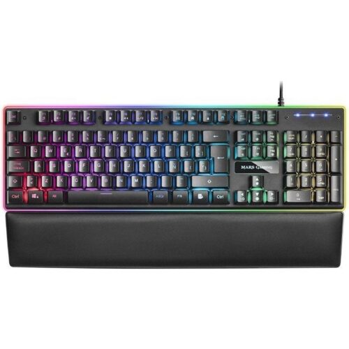 Teclado Gaming SemiMecánico Mars Gaming MK320ES - RGB H-MECH con Reposamuñecas