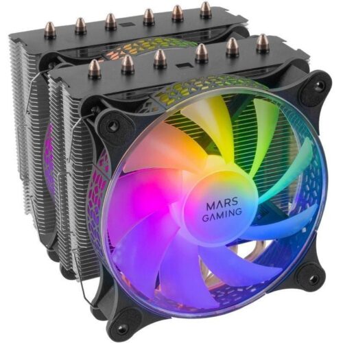 Ventilador ARGB Mars Gaming MCPU-XT 12cm - 300W TDP
