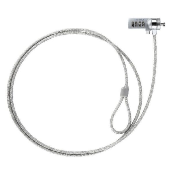 Cable de Seguridad para Portátiles TooQ 1.5m - Protección Antirrobo