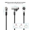 Cable de Seguridad Nano para Portátiles TooQ - 1.5m - Bloqueo con Llave