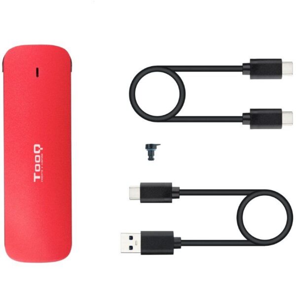 Caja Externa USB 3.1 para Disco SSD M.2 NVMe TooQ TQE-2201R - Sin Tornillos