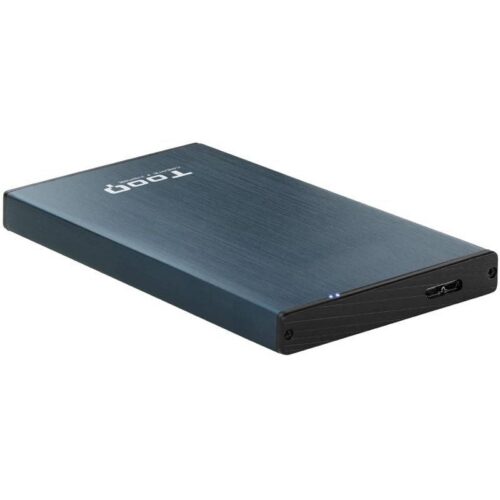 Caja Externa USB 3.1 para Disco Duro 2.5" TooQ - 5Gbps, Aluminio, Azul Pacífico
