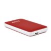 Caja Externa Roja USB 3.1 para Disco Duro 2.5'' - 4TB - Sin Tornillos - TooQ TQE-2528R