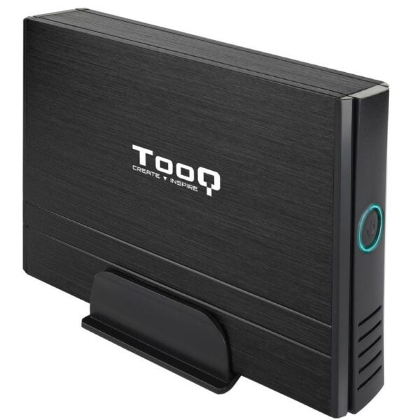 Caja Externa USB 2.0 TooQ TQE-3520B - 8TB - Aluminio - Disco Duro 3.5"