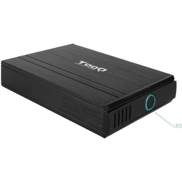 Caja Externa USB 2.0 TooQ TQE-3520B - 8TB - Aluminio - Disco Duro 3.5"