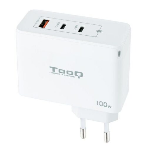art_too-carga20tqwc-ganqc2pd100w_1-1 Cargador GaN 100W TooQ: 2xUSB-C + USB-A, Carga Rápida y Compacto