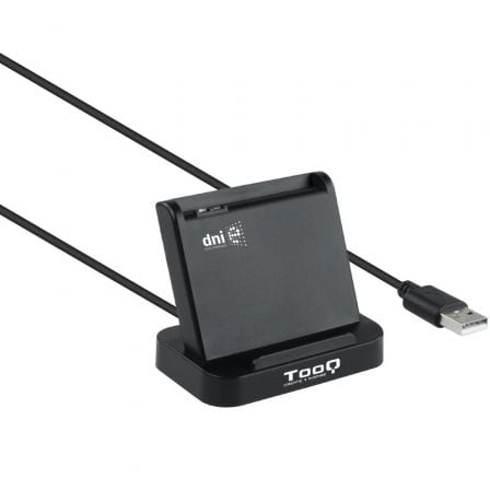 art_too-dni20tqr-220b_1 Lector de DNI TooQ TQR-220B/ USB 2.0/ Negro
