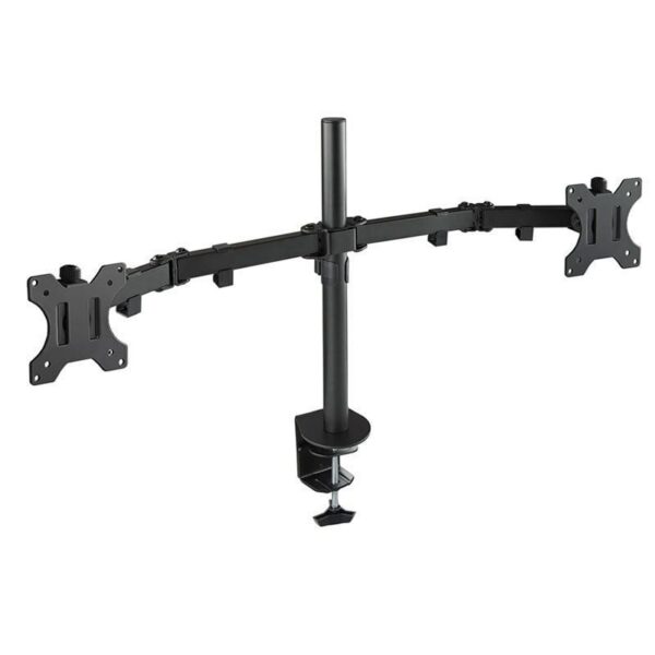 Soporte de Mesa para 2 Monitores TooQ DB1232TN-B - Giratorio, Inclinable y Ajustable