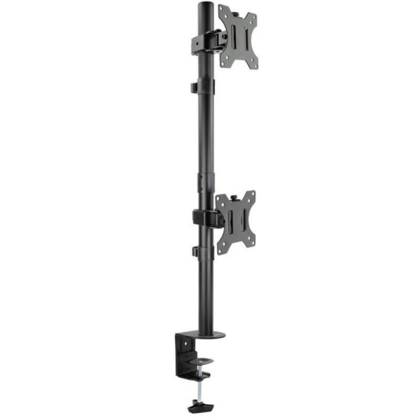 Soporte de Mesa Giratorio e Inclinable para 2 Monitores TooQ DB1233TNV-B - Hasta 8kg