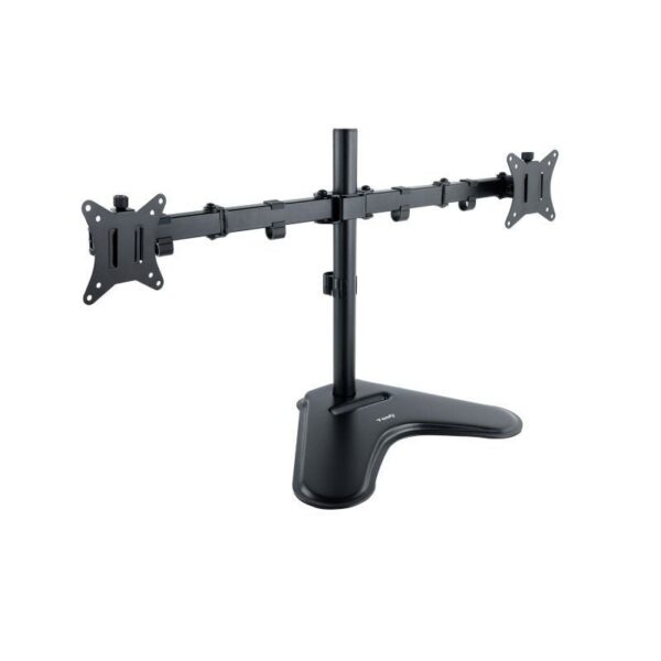 Soporte de Sobremesa para 2 Monitores TooQ DB1702TN-B - Giratorio, Inclinable y hasta 9kg