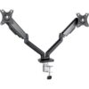 Soporte de Mesa para 2 Monitores TooQ DB5132TNR-B/ Giratorio/ Inclinable/ hasta 9kg