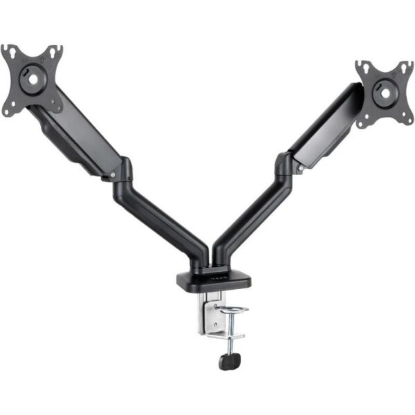 Soporte de Mesa para 2 Monitores TooQ DB5132TNR-B/ Giratorio/ Inclinable/ hasta 9kg