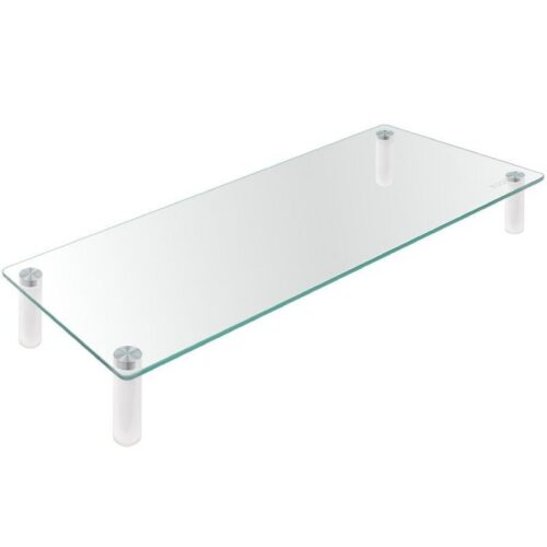 Soporte Elevador para Monitor de Vidrio Templado - 20kg - Ergonomico y Antideslizante