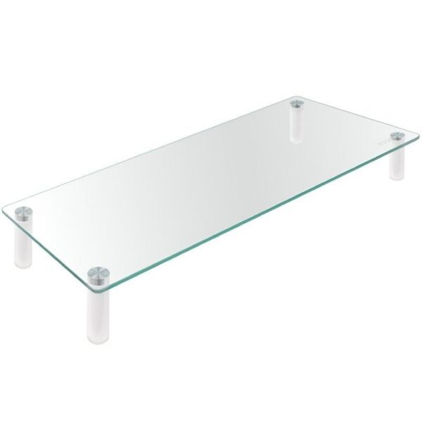 Soporte Elevador para Monitor de Vidrio Templado - 20kg - Ergonomico y Antideslizante