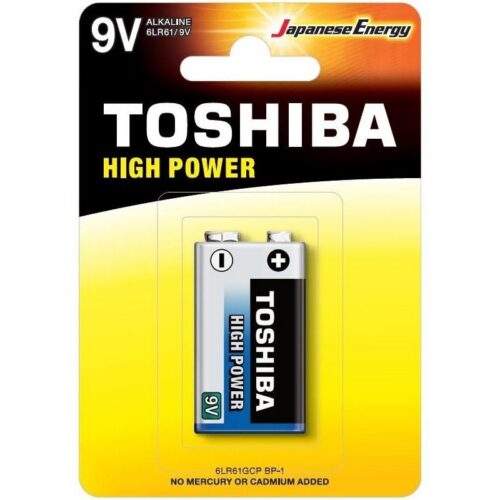 Pila 9V Toshiba High Power - Alcalina de Larga Duración