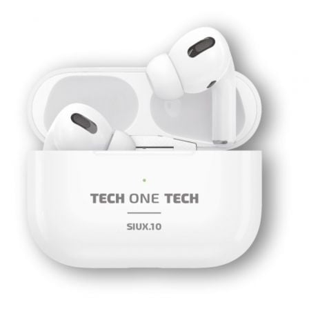 art_tot-aur20tec1410_1 Auriculares Bluetooth Tech One Tech SIUX.10 TEC1410/ con estuche de carga/ Autonomía 5h/ Blancos