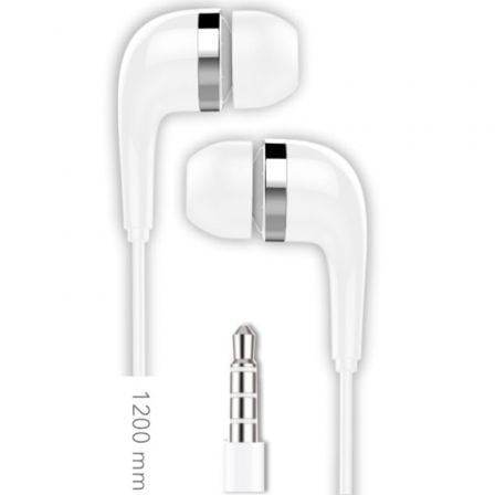 Auriculares Intrauditivos Tech One TEC2905/ con Micrófono/ Jack 3.5/ Blancos
