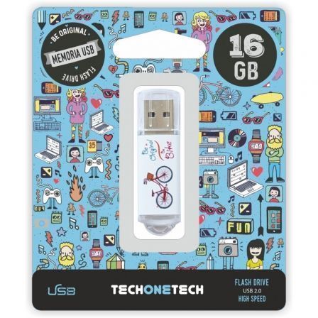 art_tot-be20bike2016gb_1 Pendrive 16GB Tech One Tech Be Bike USB 2.0
