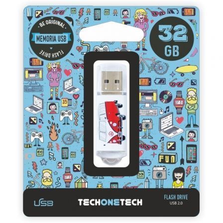 art_tot-camper20van-van2032gb_1 Pendrive 32GB Tech One Tech Camper VAN-VAN USB 2.0