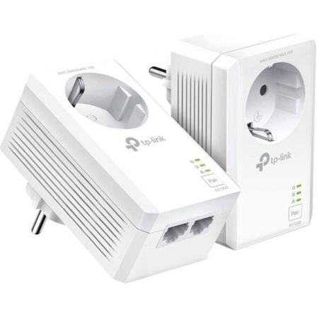 art_tpl-plc20tl-pa7027p20kit_1 Adaptador Powerline TP-Link TL-PA7027P KIT 1000Mbps/ Alcance 300m/ Pack de 2