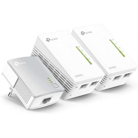 art_tpl-plc20wpa4220t20kit_1 Adaptador Powerline TP-Link WPA4220TKit 500Mbps/ Alcance 300m/ Pack de 3