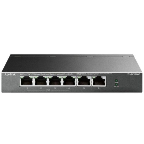 art_tpl-switch20tl-sf1006p_1-1 Switch TP-Link TL-SF1006P 6 Puertos PoE+ - Conmutador Gigabit para Cámaras IP y Redes