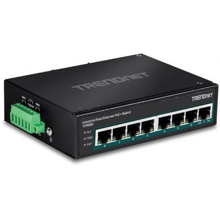 art_trn-switch20ti-pe80_1 Switch TRENDnet TI-PE80 8 Puertos/ RJ-45 Gigabit 10/100 PoE