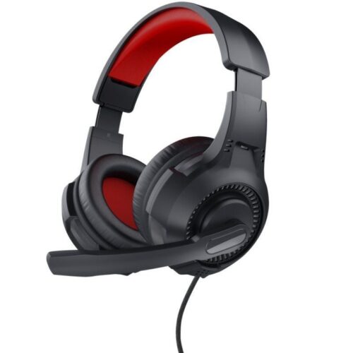 art_tru-aur2024785_1-1 Auriculares Gaming Trust 24785 con Micrófono - Cable 3.5mm - Rojos y Negros
