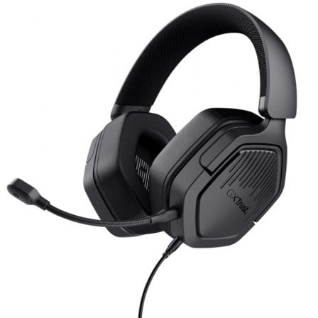 art_tru-aur20gxt2049220carus20bk_1 Auriculares Gaming con Micrófono Trust Gaming GXT 492 Carus/ Jack 3.5/ Negros