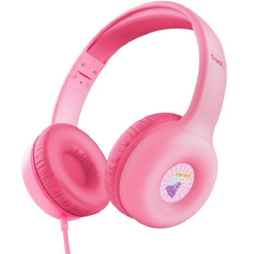art_tru-aur20nouna20kids20pk_1-1 Auriculares Infantiles Trust Nouna Kids - Rosa con Micrófono y Protección Auditiva