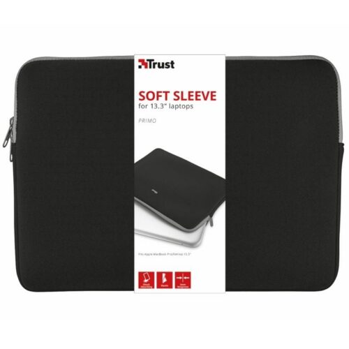 art_tru-funda2021251_1-1 Funda Trust Primo Soft Sleeve para Portátiles 13.3" - Protección Ligera y Estilo Negro