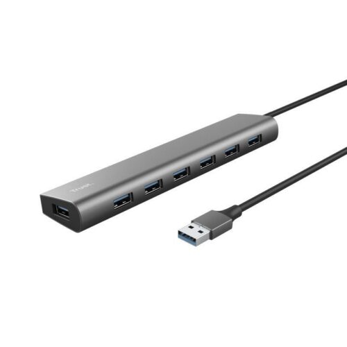 art_tru-hub20usb207usb20halyx_1-1 Hub USB 3.2 Gen1 Trust Halyx - 7 Puertos USB-A + 1 USB-C