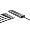 Hub USB Tipo-C Trust Halyx/ 4xUSB Tipo-C/ 1xUSB Tipo-C PD