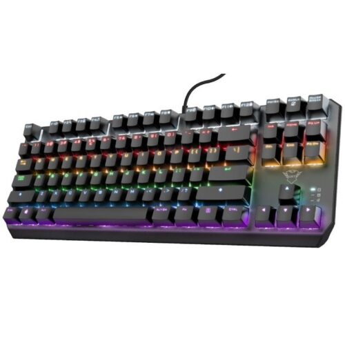 Teclado Gaming Mecánico Trust GXT 834 Callaz TKL - Iluminación RGB y Switches Lineales