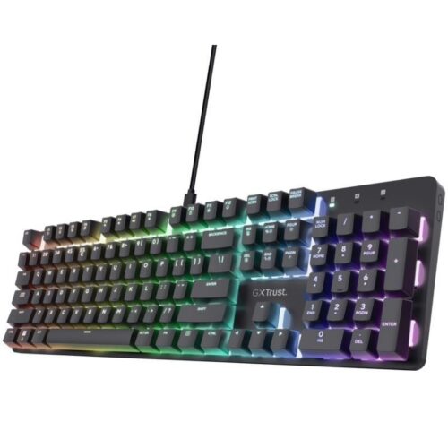 Teclado Gaming Mecánico Trust GXT 871 Zora - RGB 16.8M + Huano