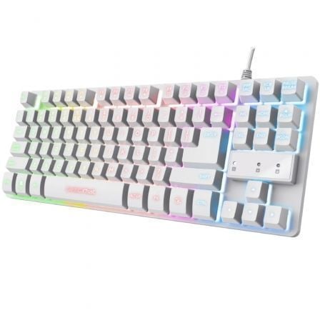 art_tru-tec20gxt833w20thado20tkl20wh_1 Teclado Gaming Trust Gaming GXT 833W Thado TKL/ Blanco